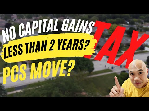 No Capital Gains Tax on your home sale even if you owned it less than 2 years.