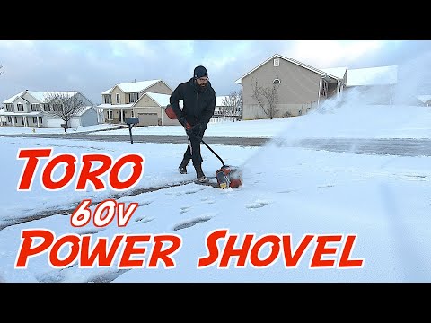 SHOVELING SNOW made EASY | Toro 60v Power Shovel