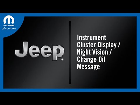 Instrument Cluster Display / Night Vision / Change Oil Message | How To | 2025 Jeep Grand Cherokee L