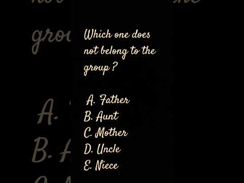 odd one out mcqs question