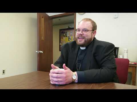 Emanuel Lutheran Church's new pastor, Daniel Spigelmyer,