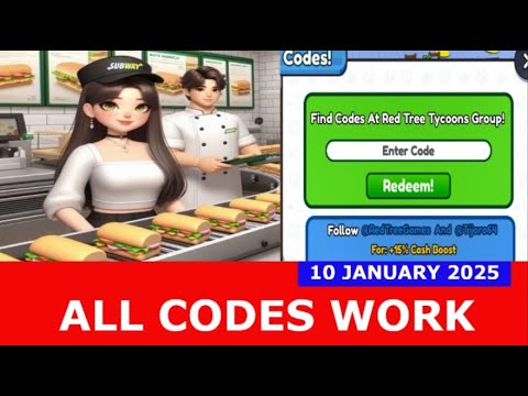 *ALL CODES WORK* Sandwich Restaurant Tycoon ROBLOX