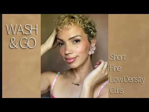 Short Fine Low Density Curls | One Product Wash & Go