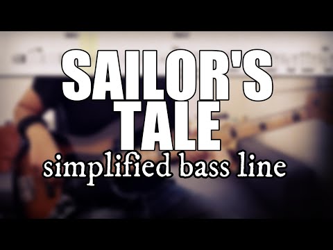 Sailor's Tales - King Crimson | Simplified bass line with tabs #125