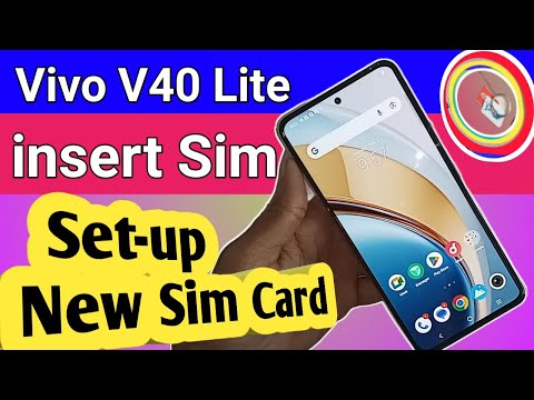 Vivo V40 Lite insert Sim card // Setup new Sim Card