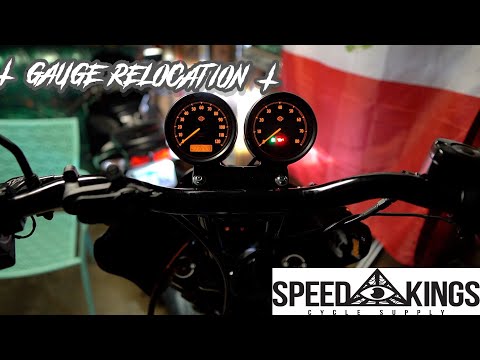 SPEED KINGS / DUAL GAUGE RELOCATION / INSTALL ⚡️DYNA FXDLS ⚡️