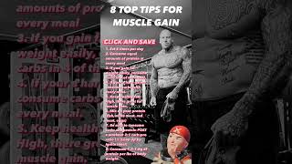 8 Tips for Muscle Gain #shorts #fitness #gym #musclegain #martynford