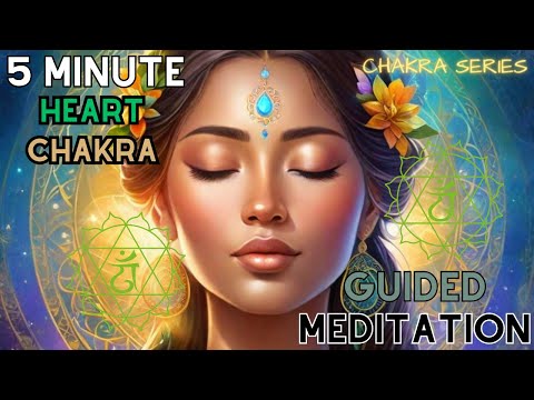 Heart Chakra Guided Meditation | Radiate Love | 5 Minute Morning Meditation (Chakra Activation)