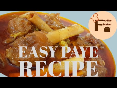 Easy Mutton Paya Recipe | Mutton Trotters Recipe by Foodies Maker