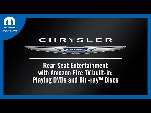 Rear Seat Entertainment with Amazon Fire TV: DVDs and Blu-ray™ Discs | 2024 Chrysler Pacifica's