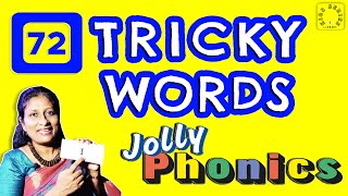 72 TRICKY WORDS FOR KIDS | 5 SKILLS IN JOLLY PHONICS | SIGHT WORDS #online  #jollyphonics #kids