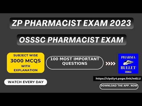 ZP PHARMACIST EXAM PREPARATION | OSSSC PHARMACIST EXAM PREPARATION