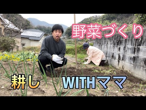 野菜づくり　耕し　WITHママ