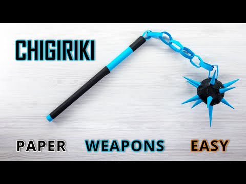 Paper Ninja Weapons - Crafting a CHIGIRIKI from A4 Paper - EASY ORIGAMI Tutorial