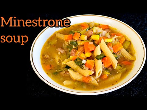 VEG MINESTRONE SOUP |  Salty Bite |