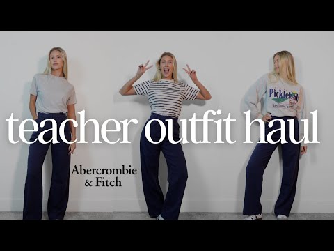 $500 Abercrombie Teacher Outfit Try On Haul