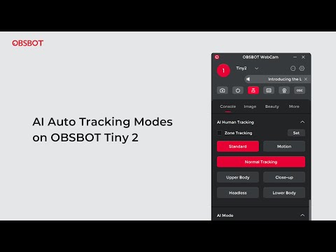 OBSBOT Tiny 2 | AI Auto Tracking Modes