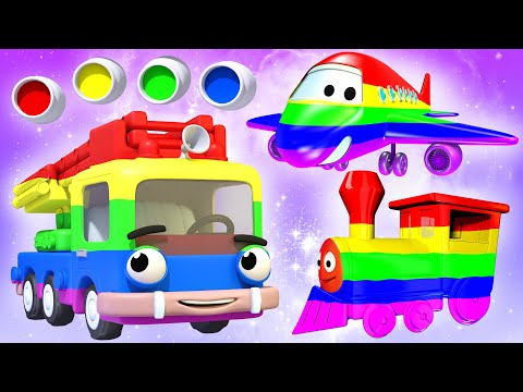 🎨🚗 Color & Ride: Magical Adventures with Painted Vehicles - Finger Family & Nursery Rhymes for Kids