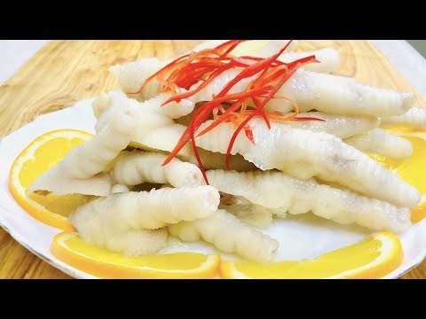 酒楼【白云凤爪】怎样可以做到又白又胖？Sweet & Sour Chicken Feet.