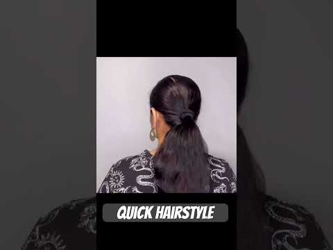 Quick hairstyle using bangle #hairstyles #hair #hairtutorial #hairstyle