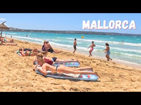 Beach walk | Mallorca, Spain | Playa S'Arenal   🏖️🇪🇸 #beach #travel #summer