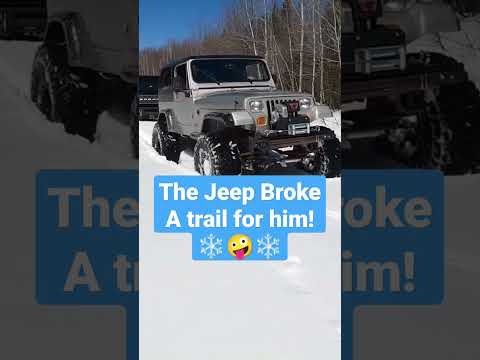 Jeep Vs Bronco in 3 feet of SNOW ❄️🥶❄️ #shorts #fordbronco #jeep