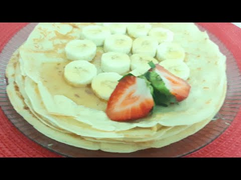 Juste 3 ingrédients pour faire ces crêpes 😍 HOW TO MAKE CREPES!!🥞