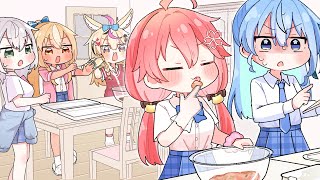 【手描き】加熱前の餃子を味見してしまうみこち【ホロライブ/さくらみこ】