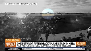 Surveillance video released after 5 killed in plane crash in Mesa