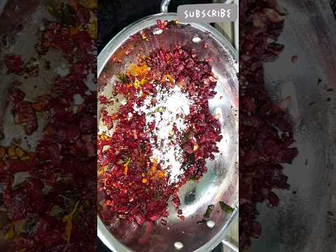 బీట్‌రూట్ ఫ్రై లో ఈ పొడి వేసి చేయండి👌 ||BEETROOT Fry|| #shorts #youtubeshorts #cooking #beetroot