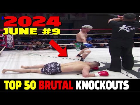 June 2024: Top 50 Most Brutal Knockouts #9 (MMA•Muay Thai•Kickoxing•Boxing)