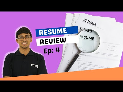 Resume Review Episode 4 | Edyst | Aneeq