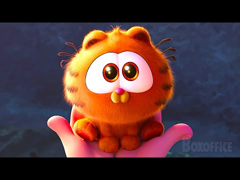 O bebê Garfield é o GATINHO mais FOFO (e mais faminto) 😍 | Garfield: Fora de Casa | Clipe