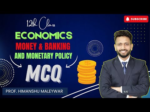 Money & Banking | 40 Most Important MCQ for Class 12th Economics Board Exam 2025 | Macro economics