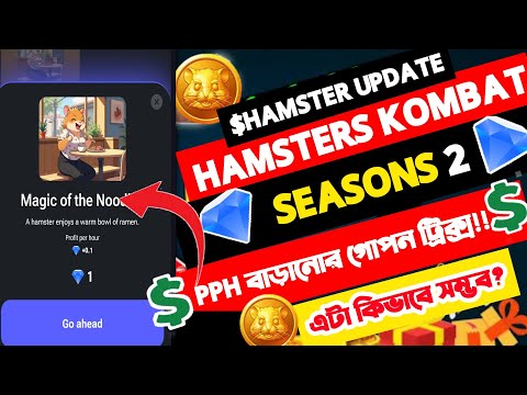 Hamster kombat season 2 | আমার প্রফিট বেড়েছে।। hamster kombat new card Majic of the Noodles update।