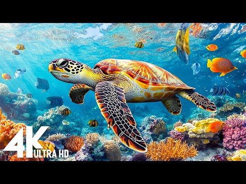 Under Red Sea 4K -Beautiful Coral Reef Fish in Aquarium, Sea Animals for Relaxation,4K Video UHD #14