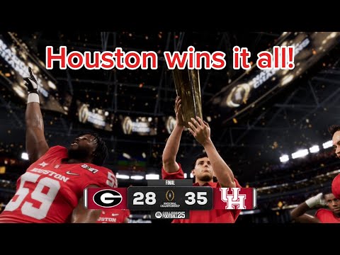 Winning the National Championship with Houston Cougars in College Football 25