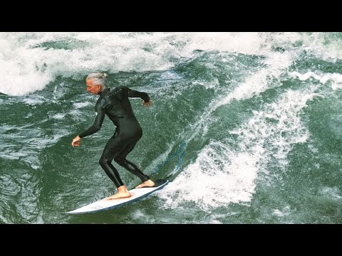 慕尼黑公园冲浪｜最酷浪手🏄银发“少年”👨‍靈