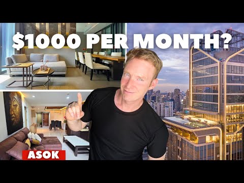 Touring 2 CONDOS In Central BANGKOK - What Can You RENT For $1000 In Asok?