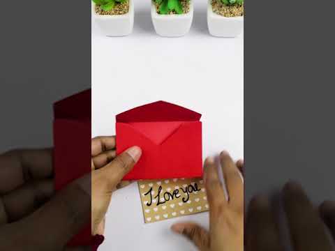 Love Card Tutorial #shorts #diycrafts #diy #ytshorts #craftastic #papercraft #valentinesday