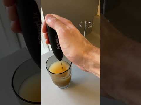 This milk frother is also perfect for powered drinks!