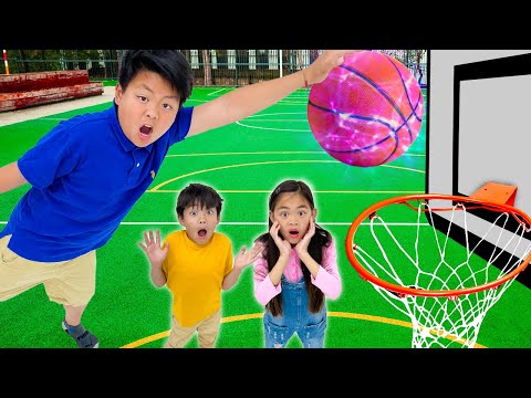 Alex and Charlotte Play Basketball and Learn To Get Better at Sports