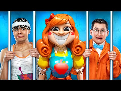 Jock and Nerd vs Miss Delight in Jail! Funny Lifehacks in Prison! STUPID vs SMART! Jock vs Nerd