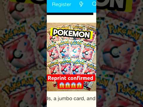 🚨Pokemon 151 reprint confirmed!😱 #pokemon