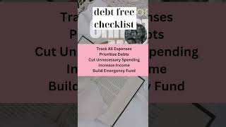 💰 ULTIMATE Debt-Free Checklist: Secrets to Crush Debt FAST! 🚀#DebtFreeJourney #FinancialFreedom