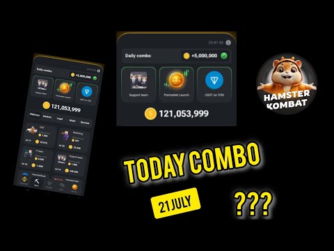 Hamster Kombat daily Combo Cards | Hamster Kombat Daily Combo 21 JULY 2024