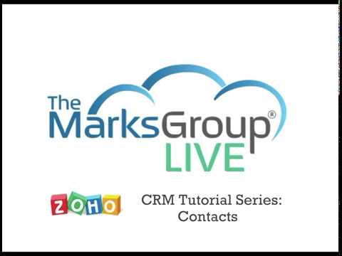 Zoho CRM Tutorial:  Contacts