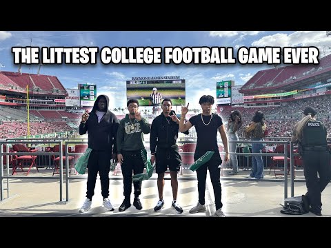 I WENT TO THE LITTEST COLLEGE FOOTBALL GAME THIS YEAR🤯 *INSANE*