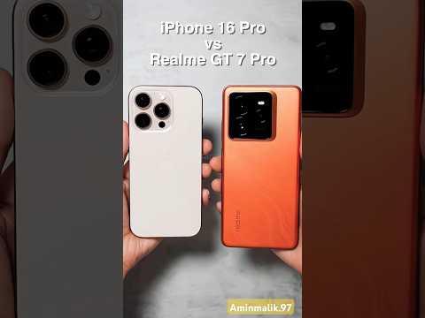 iPhone 16 pro vs Realme GT 7 Pro #technology #tech #iphone #realmegt7pro #reels #videos #viralshort