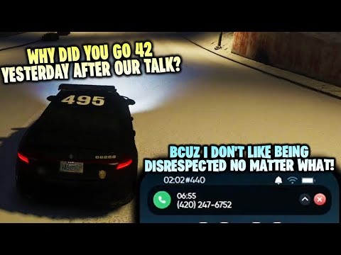 Brian Talks With Opal About Going Off Duty After He Yelled at Them! | NoPixel RP | GTA RP